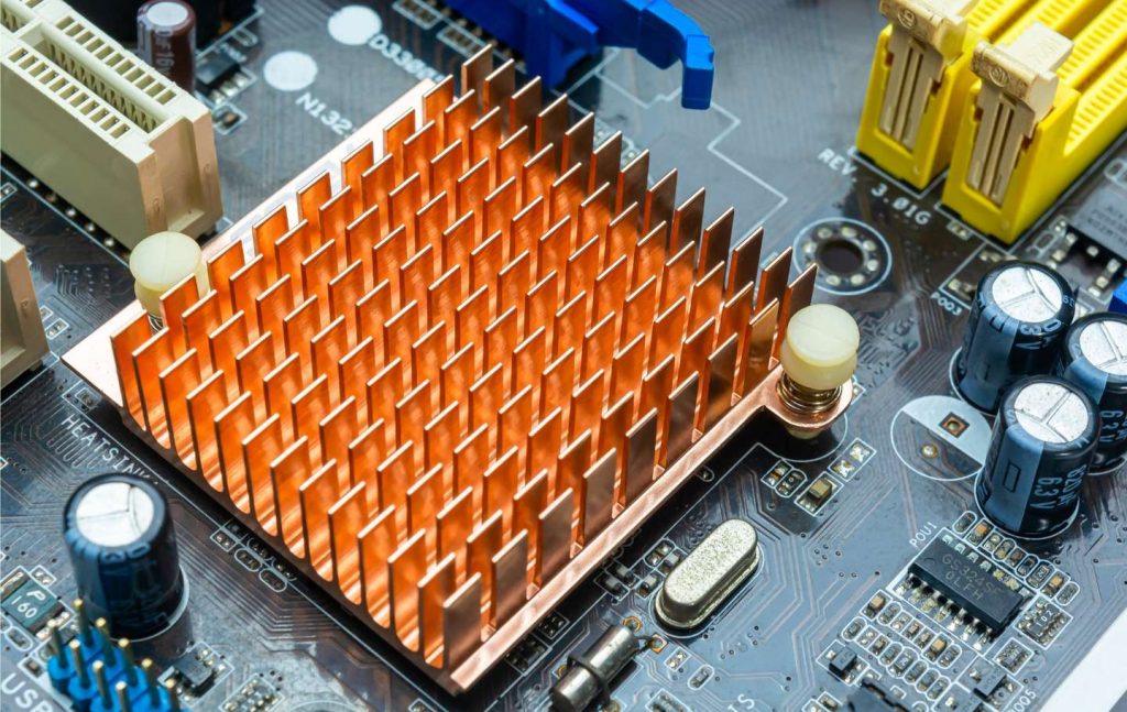 CPU Heat Sink Aluminum Extrusion Profile with Post Maching Capacity